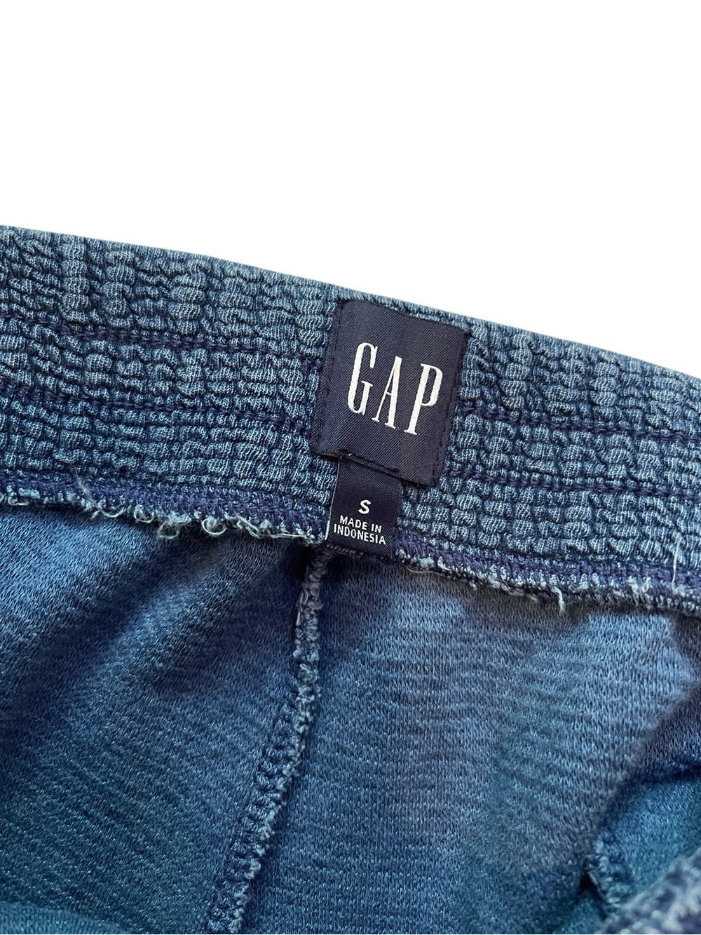 Gap Indigo Ribbed Lounge Shorts - Small - Picture 3 of 5